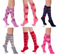 AWS/American Made Colorful Womens Knee High Socks Combed Cotton Soft Long Socks - £13.21 GBP