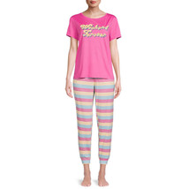 Secret Treasures Ladies Plus Size T-Shirt Joggers Pajama Set Pink Plus S... - £22.67 GBP