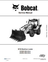 BOBCAT B730 BACKHOE LOADER SERVICE MANUAL SN 7402295 - €12,98 EUR
