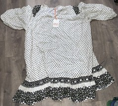 Knox Rose Square Polka-Dot Blouse Size XXL NWT - $12.30