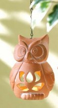 Terra Cotta Owl Tealight Holder - £9.57 GBP