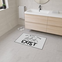 Heavy Duty Floor Mat - &quot;Do More Than Just Exist&quot; Inspirational Quote and... - £35.66 GBP+