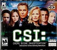 CSI: Crime Scene Investigation Interactive Adventure [PC CD-ROM, 3 CDs, 2003] - $5.69