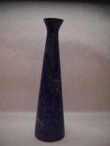 Madeline Original 1950s Vase Made I California Mod Pottery Blue Tall Slim Design - £52.76 GBP