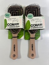 NEW Conair Wet Dry Porcupine Flexi Head Detangle Hair Brush #86667 (2-Pack) - £17.77 GBP