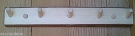 Free Shipping! 3 Peg Natural Wood Towel Hanger, sauna accessories, saunas - $28.99