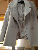 Womens Jackets - Greatplains Size M Wool Beige Jacket - £14.17 GBP