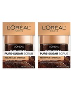 2 Pack L&#39;oreal Paris Skin Care Pure Sugar Face Scrub w/ Kona Coffee To I... - $33.94 CAD