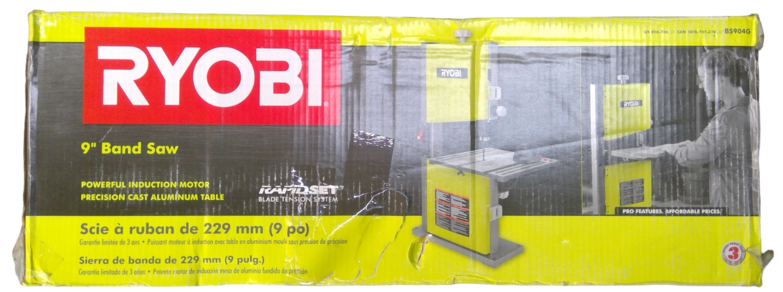 OPEN BOX - RYOBI BS904G 9" Band Saw (Corded) - £175.85 GBP