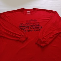 Gildan Dryblend Chattanooga Granite & Marble Men's Red T-Shirt Crewneck Size 2XL image 7