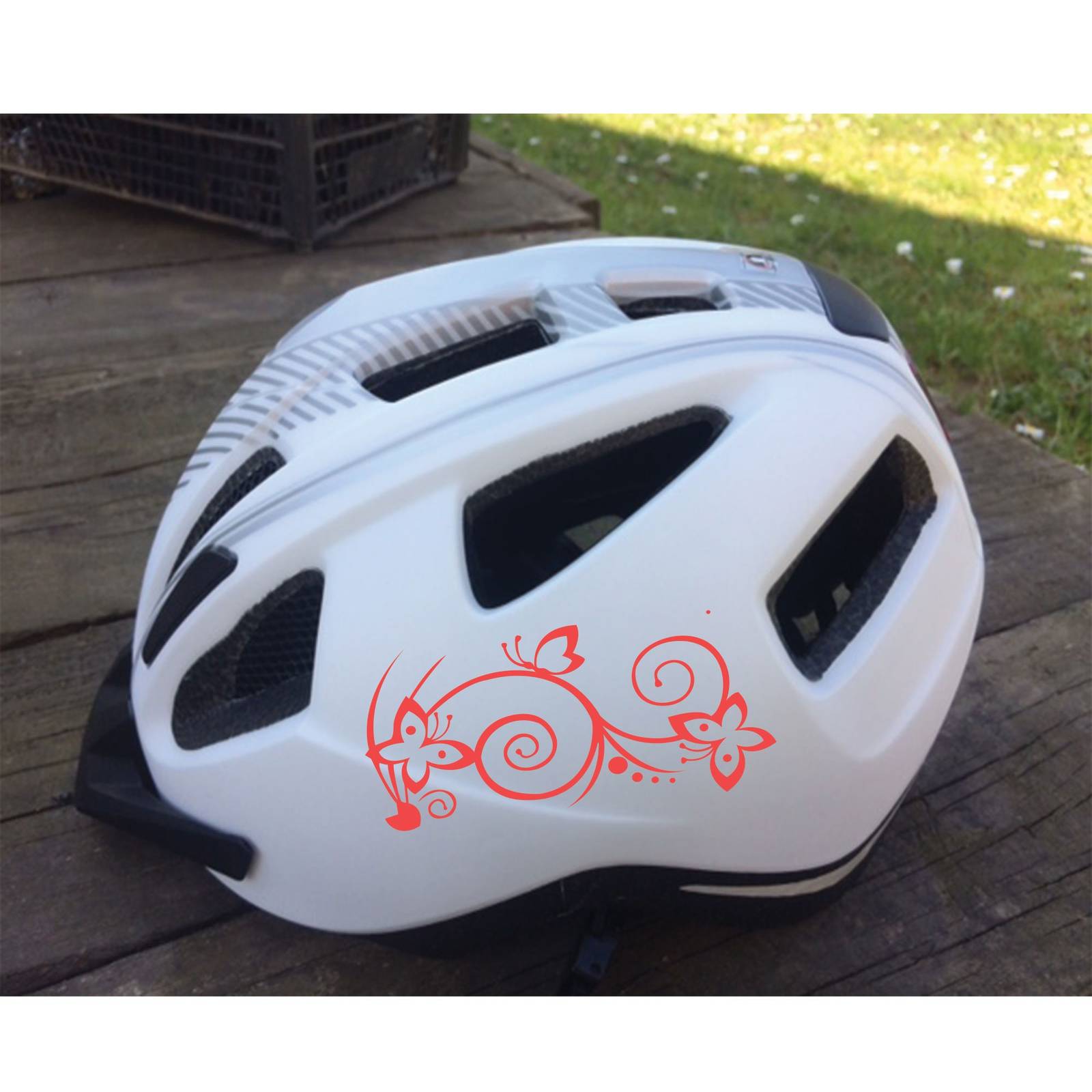 fun decorative stickers for bicycle, butterfly, helmet decals - $10.50