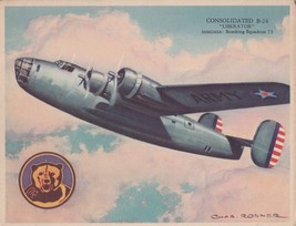 VINTAGE USA MILITARY CONSOLIDATED B-4 LIBERATOR WAR PLANE PICTURE CARD S... - $15.41