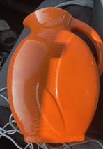 Red Wing Pottery Fondoso Pattern Batter Coffee Pitcher Juice Orange 8.5&quot;... - £72.62 GBP