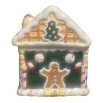 WORLD BAZAAR Cookie Jar Gingerbread House Christmas Winter Holiday Treats 9.5” H - £30.76 GBP