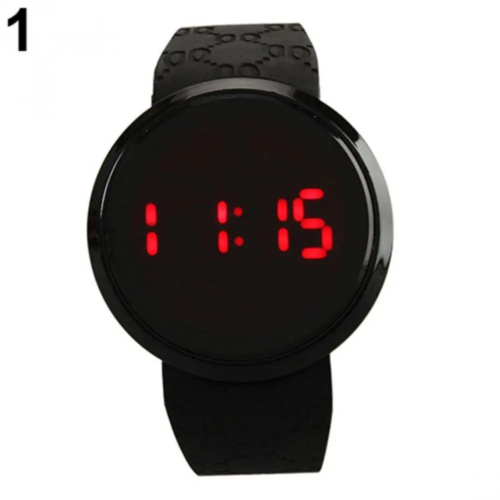 Men Top Fashion Waterproof LED Round Touch Screen Watch Men Day Date Display  St - £52.98 GBP