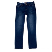 Isaac Mizrahi Womens Slim Straight Dark Wash Denim Jeans Size 8 - £10.38 GBP