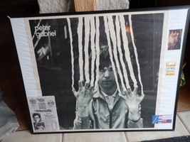 Peter Gabriel 1980&#39;s Vintage Poster 61*58 cm Plus Canadian Ticket Stubs ... - $89.50