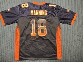 Nike NFL Onfield Denver Broncos Super Bowl 50 Peyton Manning Jersey Size 52 Blue - £77.67 GBP