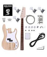 DIY Bass Guitar Kit - Build Your Own Electric Bass With Paulownia Wood Body - $2,718.91 MXN