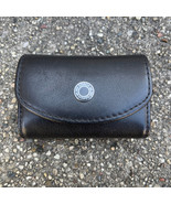 COACH Black Leather Contact Lens, Lash, Lipstick, Ear pods Travel Case W... - $24.22