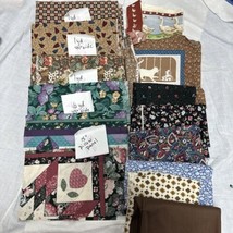 Vintage Quilt Fabric Stash builder lot of 4 Yardage pieces &amp; 7 Scraps - £11.74 GBP