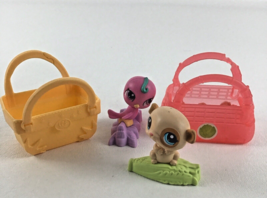 Littlest Pet Shop Bobblehead Mini Figures Mouse Bird Pet Carrier Hasbro Toy LPS  - £19.38 GBP