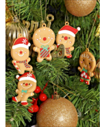 12pc Rubber Gingerbread man Hanging Decoration Tree Christmas Ornaments ... - $11.29