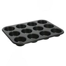 Winco 12-Cup Non-stick Muffin and Cupcake Pan, Tin Plated,Black - $31.99