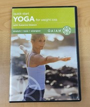 GAIAM QUICK START YOGA For Weight Loss DVD + CD 2 Pack SUZANNE DEASON  E... - £4.16 GBP