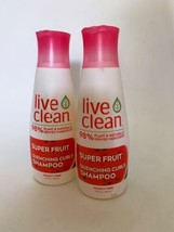 Live Clean SUPER FRUIT QUENCHING CURLS SHAMPOO 12oz Lot Of 2 - £18.89 GBP