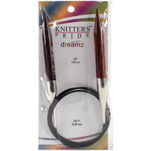 Knitter&#39;s Pride-Dreamz Fixed Circular Needles 40&quot;-Size 17/12mm - £19.50 GBP