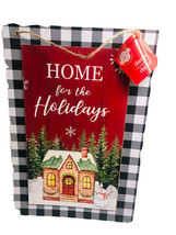 Ship N 24 Hours. New-Christmas House “Home of the Holidays” Wall Sign. 12” x 8”. - $24.74