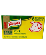 Knorr Pork Bouillon 6 Cubes per Box 2.54 Oz - $376.14 MXN+
