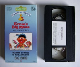 Sesame Street Ernie&#39;s Big Mess Start to Read Educational VHS 1987 RARE Tested A+ - £15.45 GBP