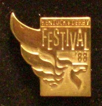 1988 - Kentucky Derby Festival &quot;Gold Filled&quot; Pin in MINT Condition - £196.59 GBP