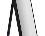 Full Length Framed Free Standing Easel Mirror, 17&quot; X 58&quot;, Black, By Gallery - £72.11 GBP