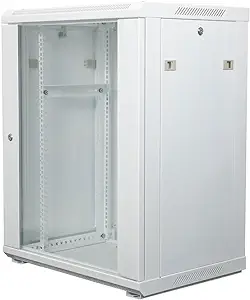 NavePoint 12U Network Cabinet with Glass Door  12U Wall Mount Server Cab... - $400.99