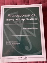 microeconomics theory and applications, A Bridged Eddition, Besanko /Bra... - £20.80 GBP