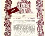 Central City Festival 1961 Colorado 30th Anniversary Brochure &amp; Program  - £13.92 GBP