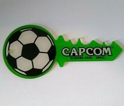 Flipper Football Pinball Machine Plastic Keychain Original 1996 NOS Green - £11.58 GBP