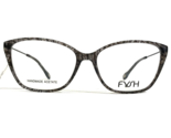 FYSH Eyeglasses Frames 3650 S400 Black Clear Mesh Cat Eye Full Rim 54-15... - $60.29