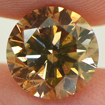 Round Shape Diamond Fancy Brown Color Loose VS2 Enhanced Polished 2.02 Carat - £2,358.10 GBP