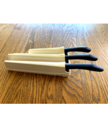 Vintage Wilkinson Sword Stainless Knife Set 3 Self Sharpening Holder 8” ... - €19,52 EUR