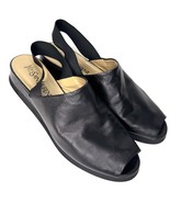 Vintage YSL Yves Saint Laurent Sandal Shoes Size 9 Black Leather - $2,995.61 MXN