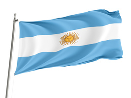 Flag of Argentina, Unique Design Print , Size - 3x5 Ft / 90x150 cm, Made... - $29.80