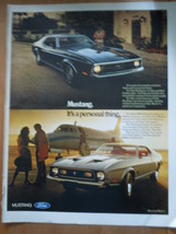 Vintage Ford Mustang It&#39;s A Personal Thing Print Magazine Advertisement ... - $4.99