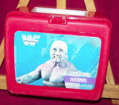 plastic lunch box 1980&#39;s sports/wrestling/w.w.f {hulk hogan} - £10.66 GBP