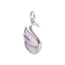 Starborn Mother of Pearl Swan Pendant Necklace (22&quot;) - £128.33 GBP