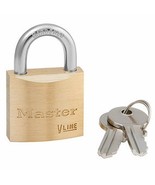 BRASS PADLOCK Keyed Alike key Corrosion Resistant 1 1/8&quot; wide Master Loc... - $21.45