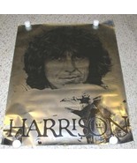 George Harrison Poster Vintage Photo On Silver Foil - $339.57 CAD
